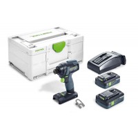 FESTOOL TID 18 HPC 4 I-Plus smūginis suktuvas 2x4 Ah